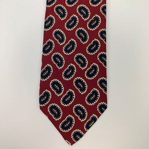 Robert Talbott Nordstrom  Red / blue Paisley Tie